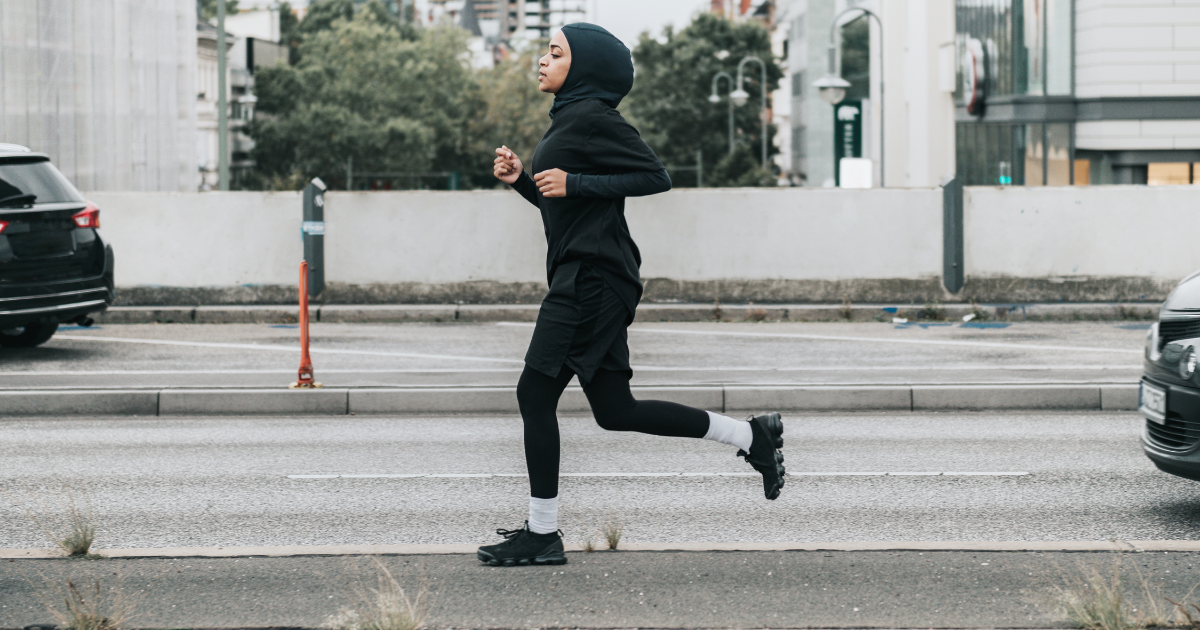course à pied running femme musulmane