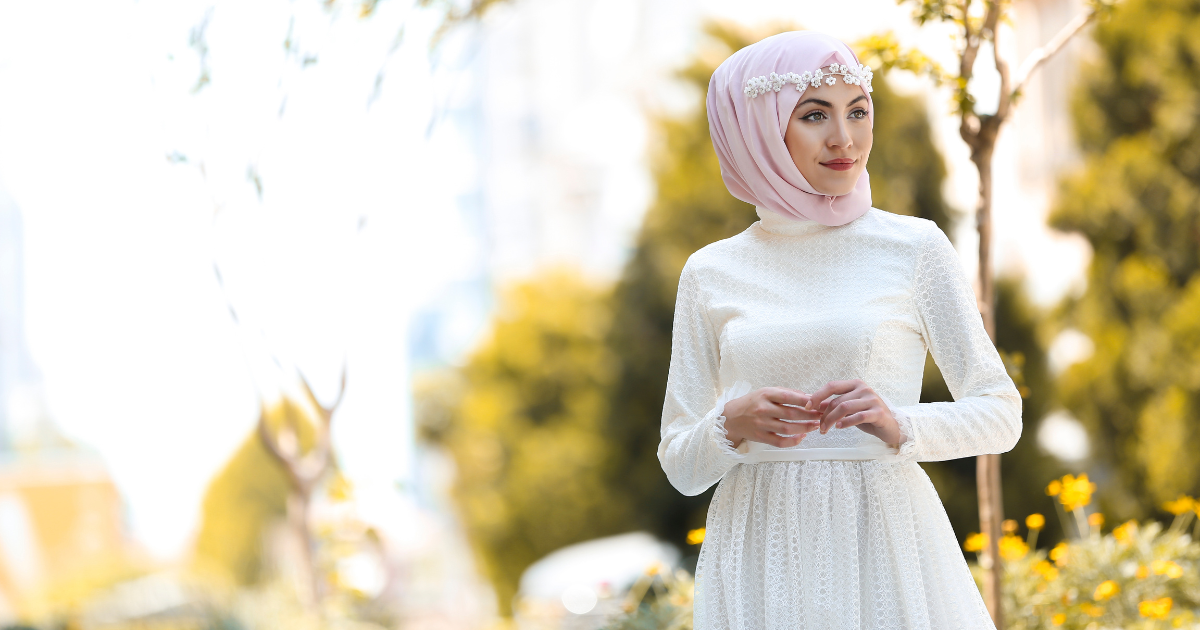 robe de mariée pour hijab