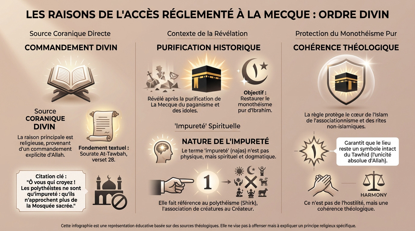 pourquoi la mecque est interdite aux non musulmans