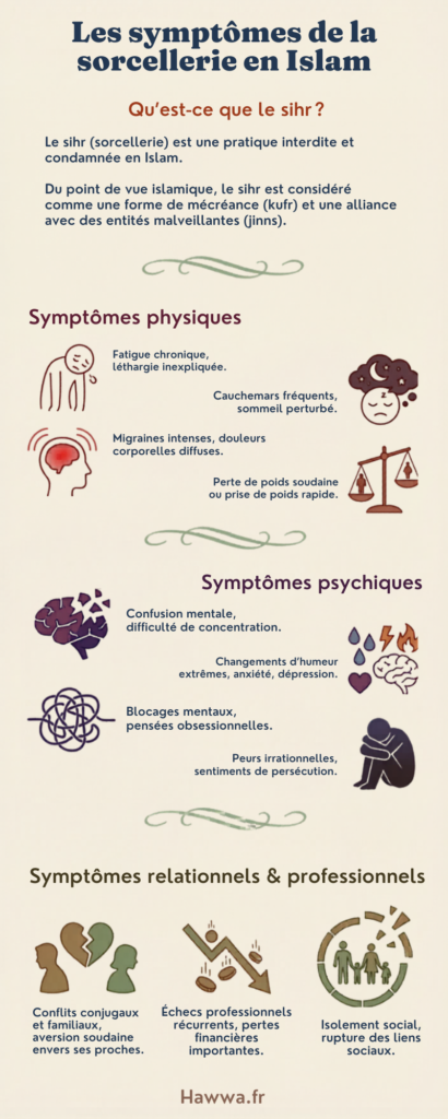 infographie sorcellerie en islam